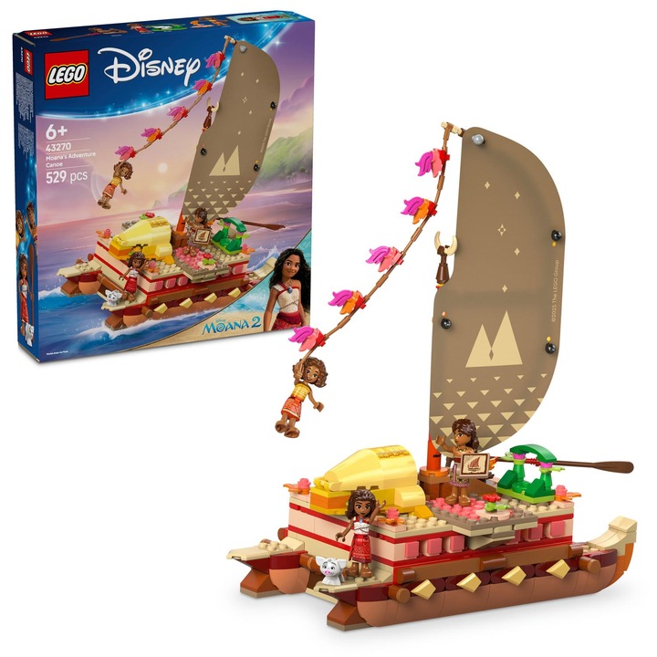 LEGO® Disney Princess - Moana's Adventure Canoe 43270, 529 части