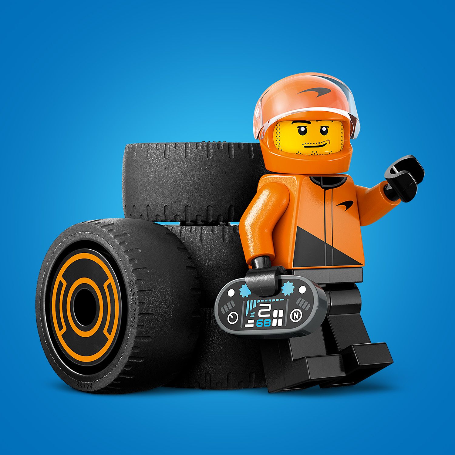 LEGO® City - Pilot F1® cu masina de curse McLaren 60442, 86 piese