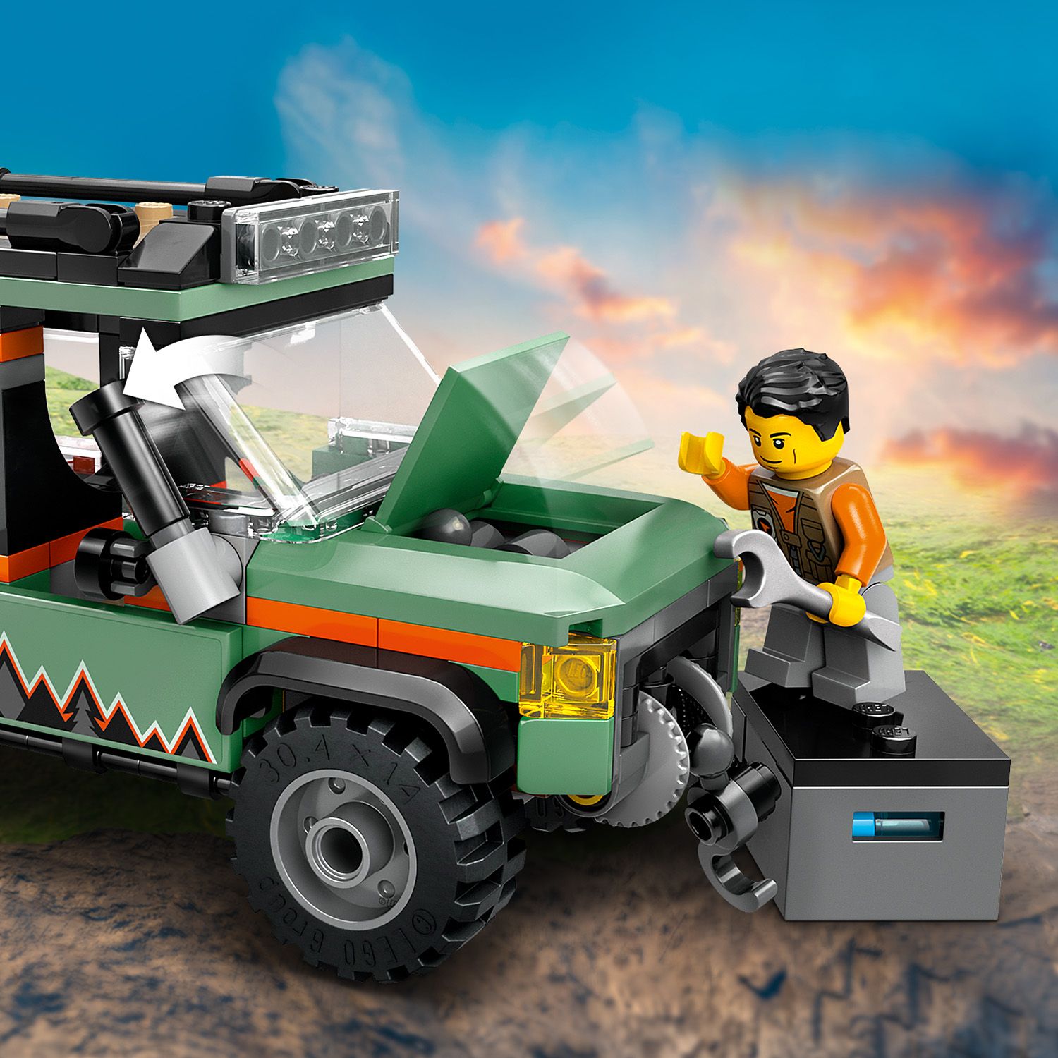 LEGO® City - Camioneta 4x4 off-road 60447, 221 piese - eMAG.ro