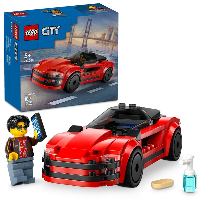 LEGO® City - Червен спортен автомобил 60448, 109 части
