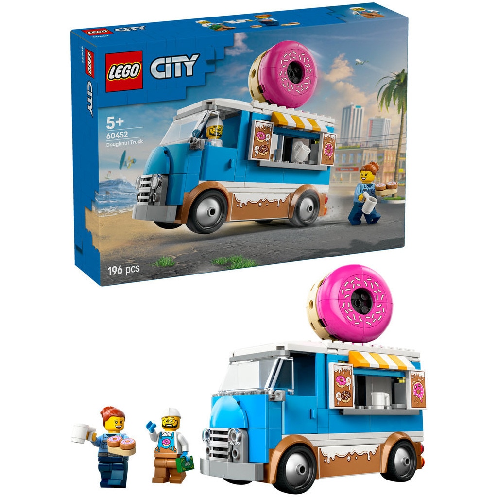 LEGO® City - Furgoneta de gogosi 60452, 196 piese