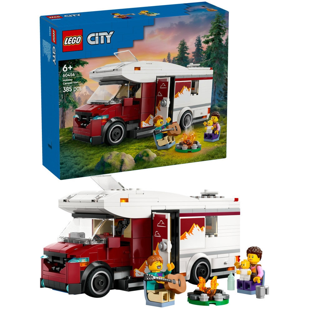 LEGO® City - Rulota pentru aventuri de vacanta 60454, 385 piese