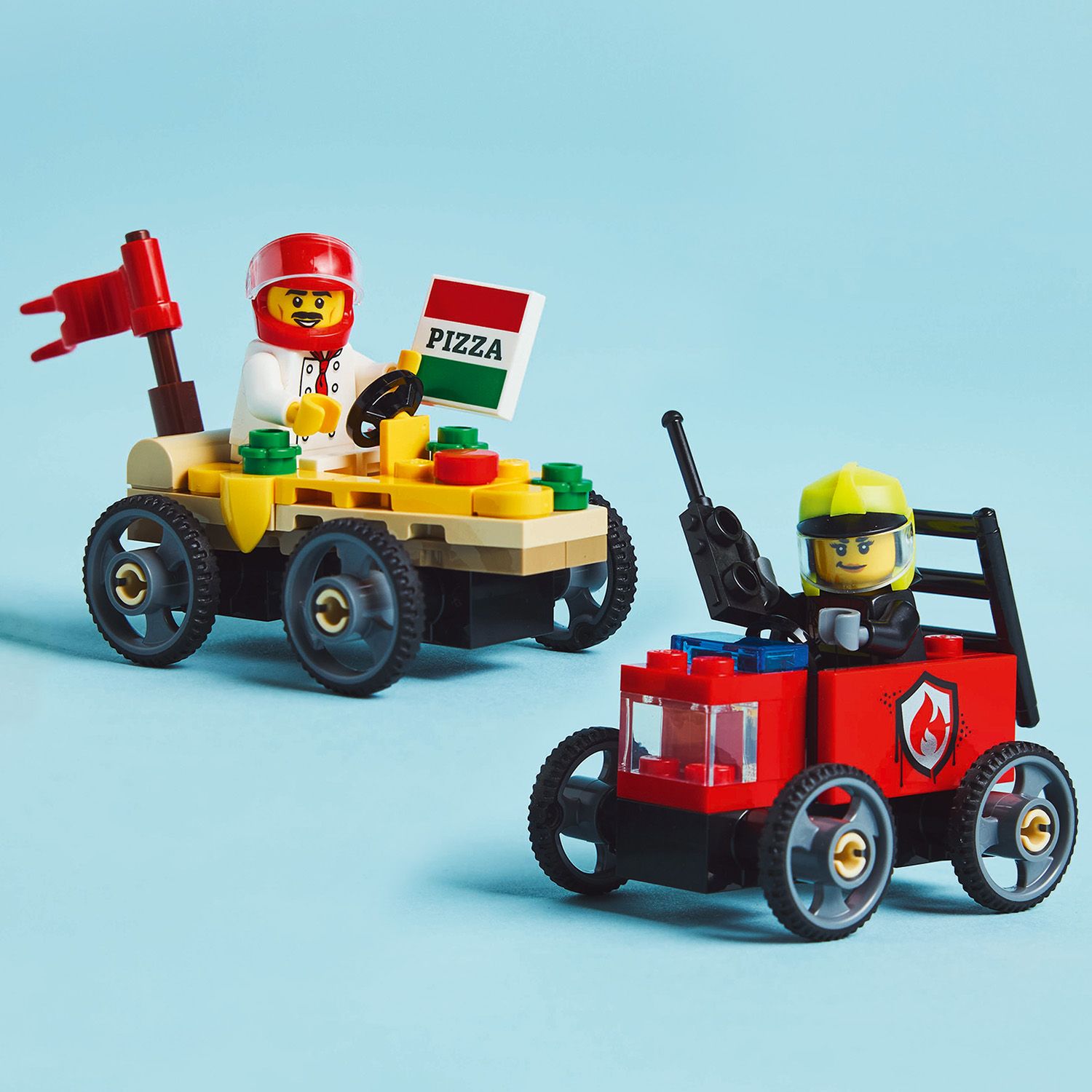 ミニバスセット 020-1 008-1 LEGO® City - Pachet de curse Furgoneta de pizza vs. autospeciala