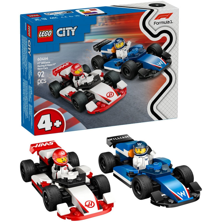 LEGO® City - Masini de curse F1® Williams Racing si Haas F1® 60464