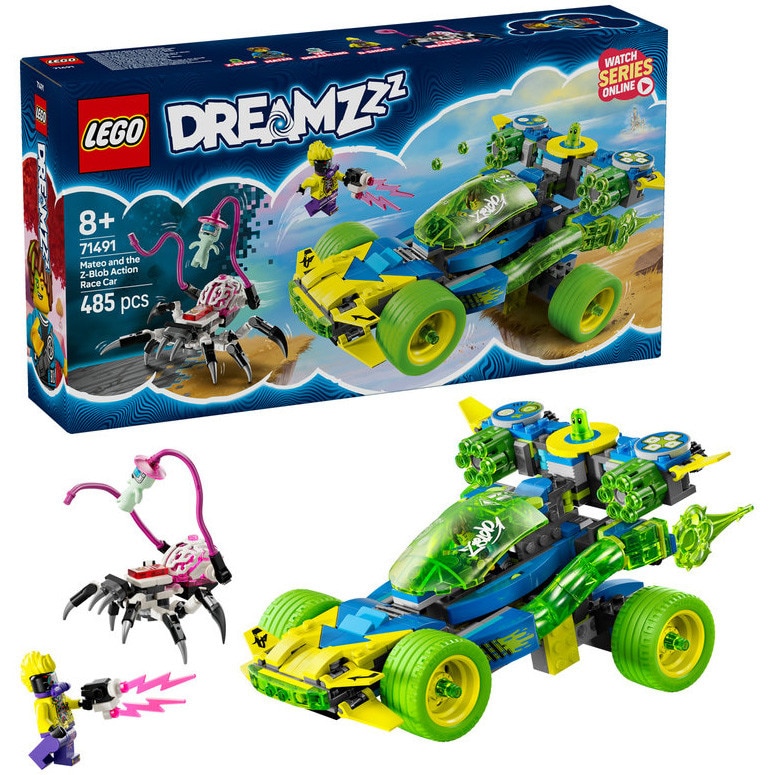 LEGO® DREAMZzz - Mateo si masina de curse Z-Blob 71491, 485 piese