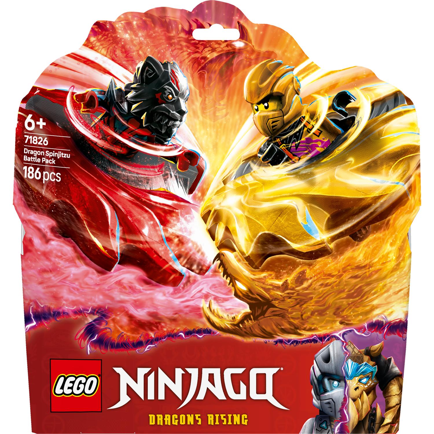 LEGO® Ninjago - Pachet de lupta cu dragoni Spinjitzu 71826, 186