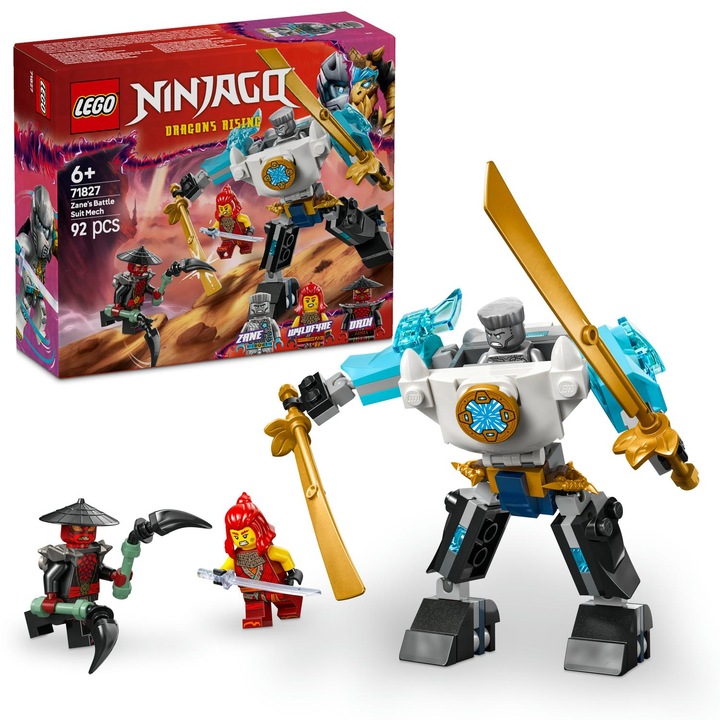LEGO® Ninjago - Zane's Battle Mech Suit 71827, 92 части