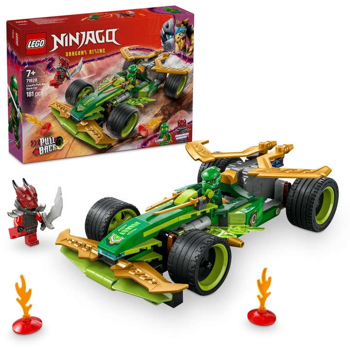 LEGO® Ninjago - Lloyd's Pull-Back Racer Car 71828, 181 части