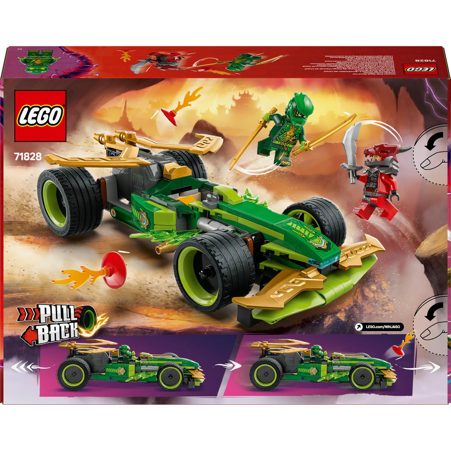 LEGO® Ninjago - Lloyd's Pull-Back Racer Car 71828, 181 части - eMAG.bg