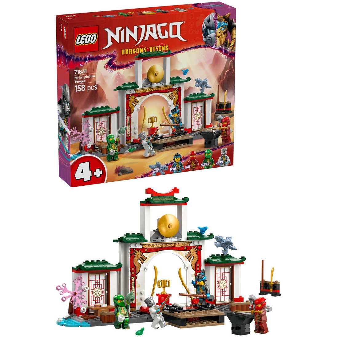 LEGO® Ninjago™ - Templul Spinjitzu al luptatorilor ninja 71831, 158 piese