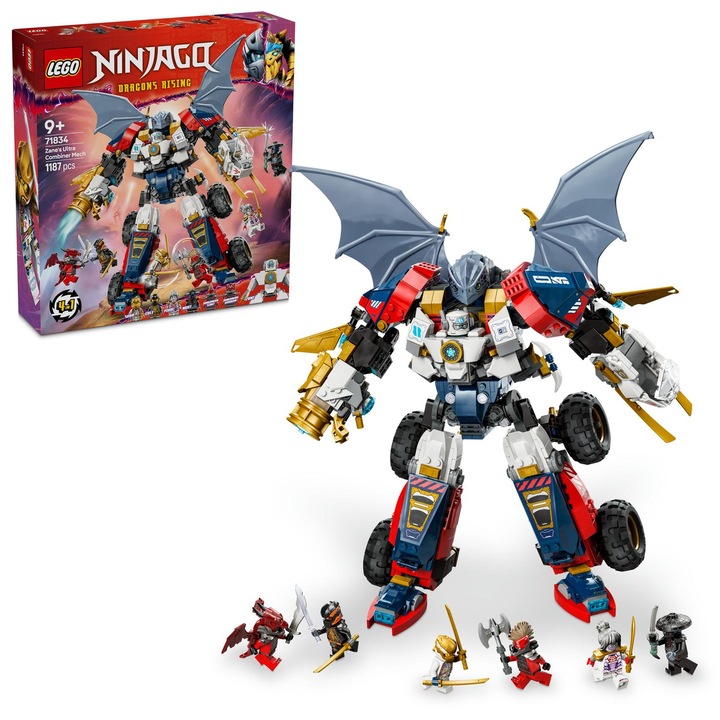 LEGO® Ninjago - Zane's Ultra Mech Combo 71834, 1187 части