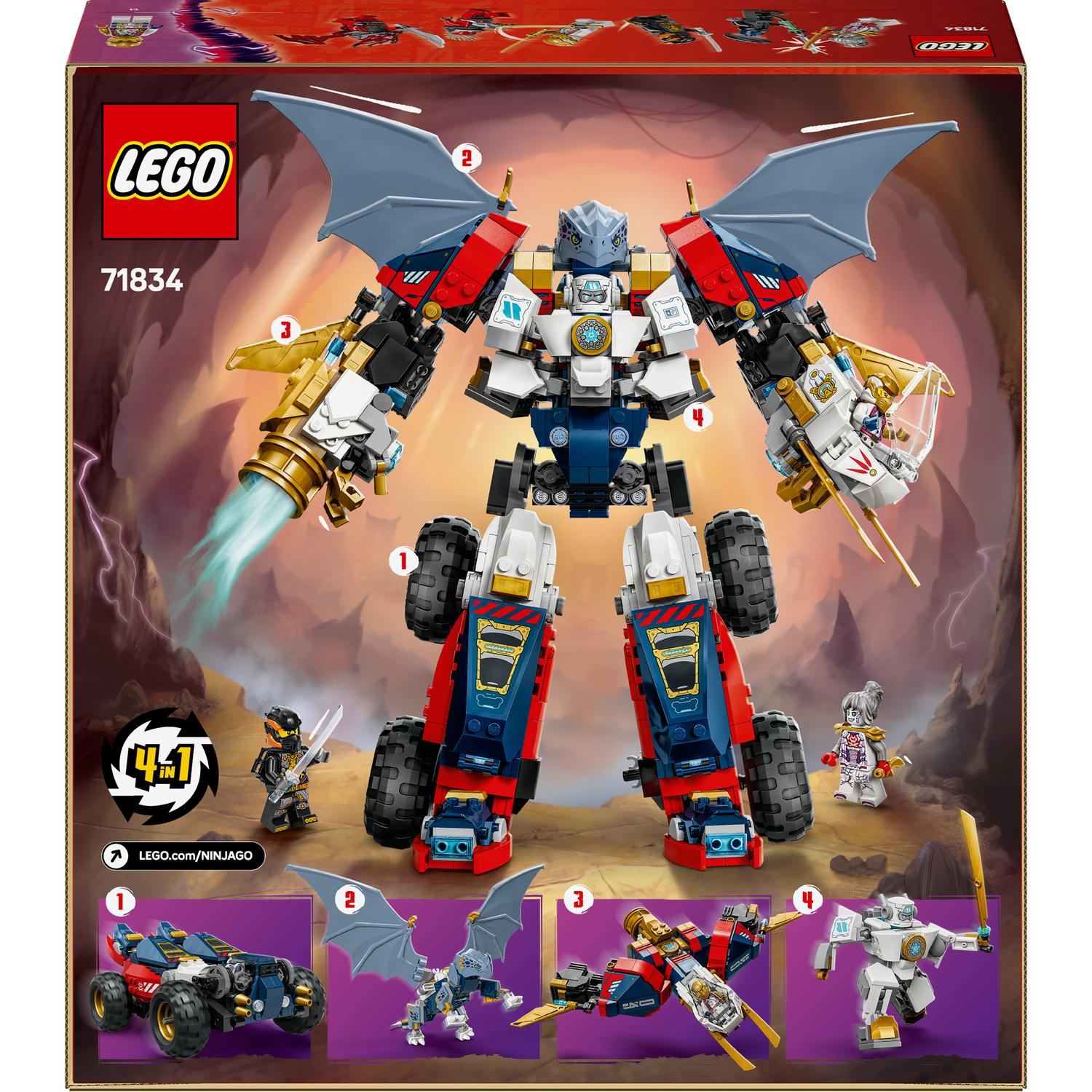 LEGO® Ninjago™ - Ultrarobotul combinat al lui Zane 71834