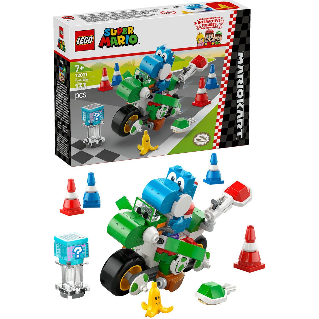 LEGO® Super Mario™ - Mario Kart™ – Yoshi Bike 72031, 133 piese