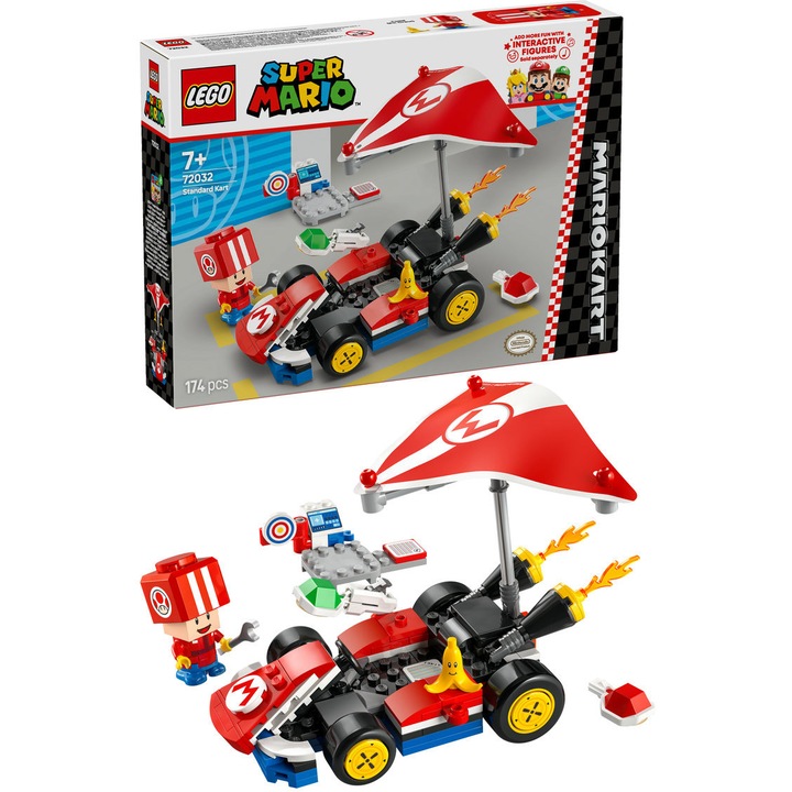 LEGO® Super Mario™ - Mario Kart™ – Standard Kart 72032, 174 db