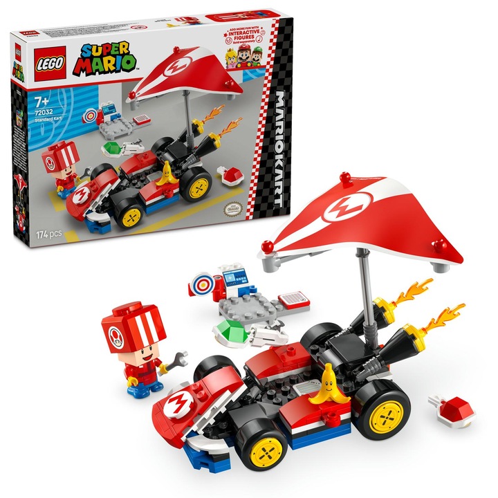LEGO® Super Mario - Mario Kart™ – Standard Kart 72032, 174 части