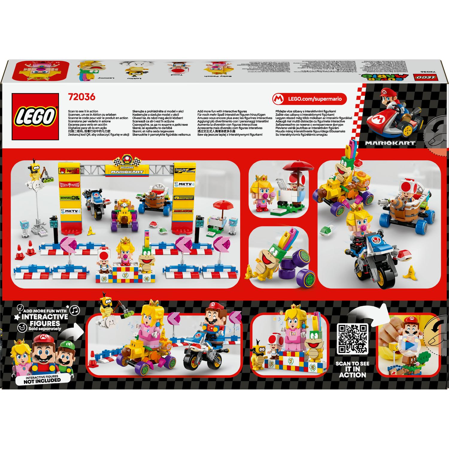 LEGO® Super Mario - Mario Kart™ – Set Baby Peach si Grand Prix