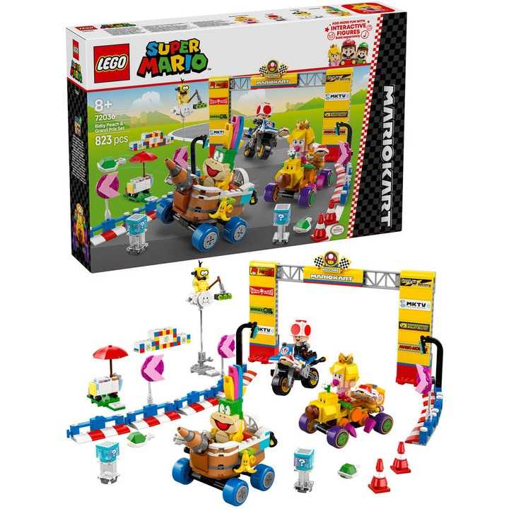 LEGO® Super Mario™ - Mario Kart™ – Baby Peach és a Grand Prix szett 72036, 823 db