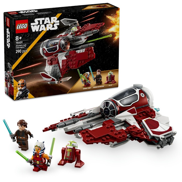 LEGO® Star Wars TM - Ahsoka's Interceptor™ Jedi Ship 75401, 290 части