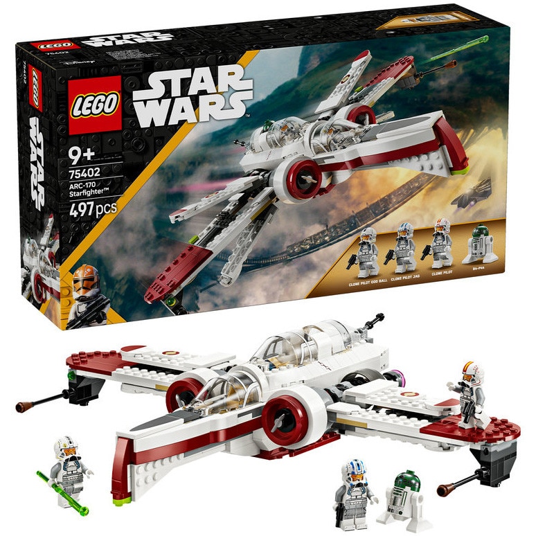 LEGO® Star Wars TM - Nava de lupta stelara ARC-170 75402, 497 piese