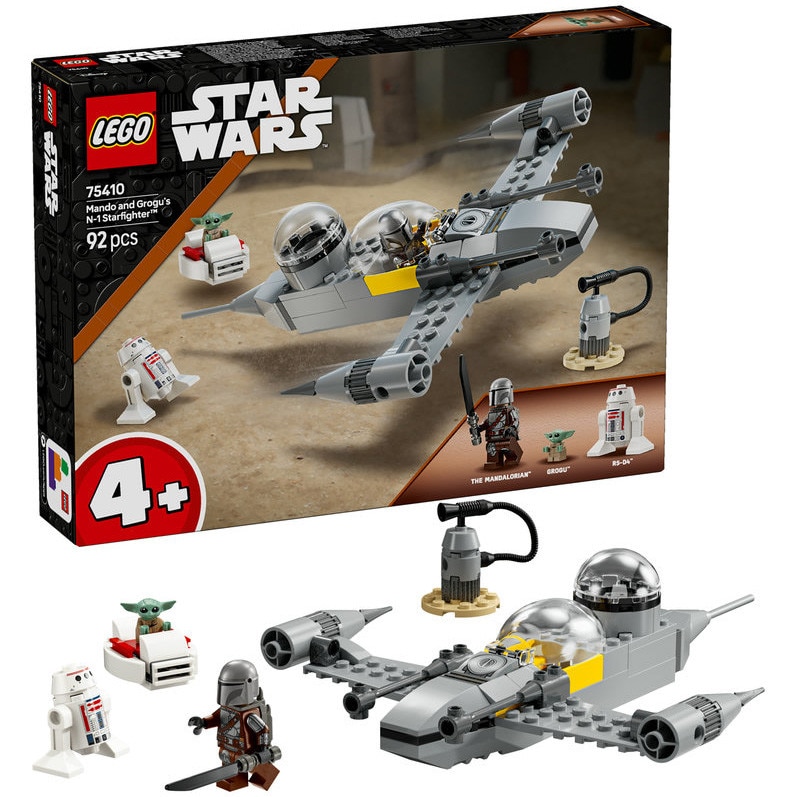 LEGO® Star Wars TM - Nava de lupta stelara N-1 a lui Mando si Grogu 75410, 92 piese