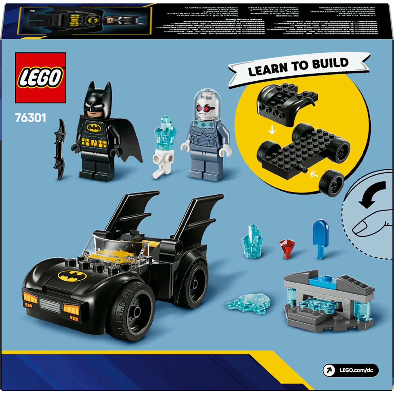 LEGO® DC - Batman™ si Batmobile™ vs. Mr. Freeze™ 76301, 63 piese