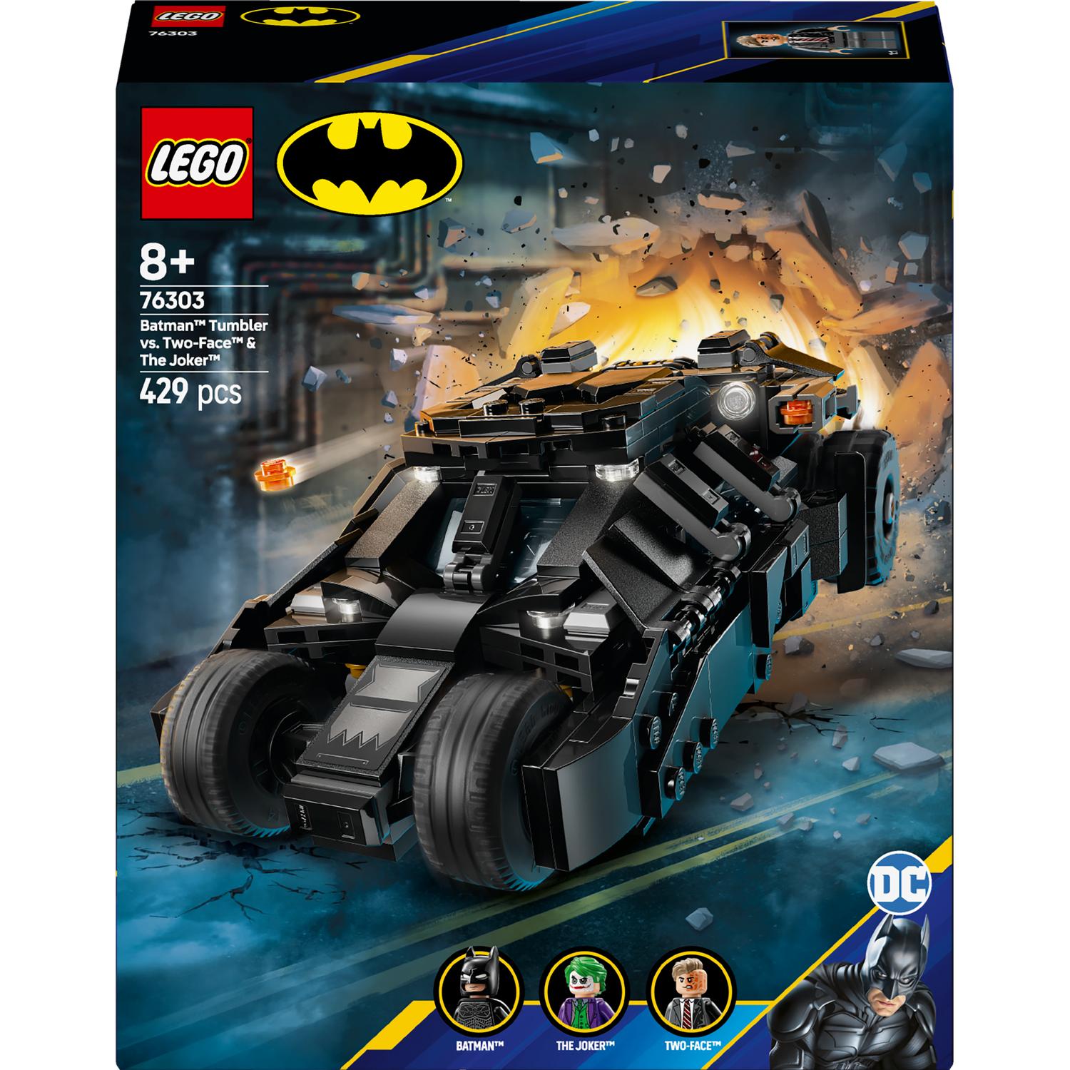 LEGO® DC - Batman™ Tumbler vs. Two-Face™ si Joker™ 76303, 429