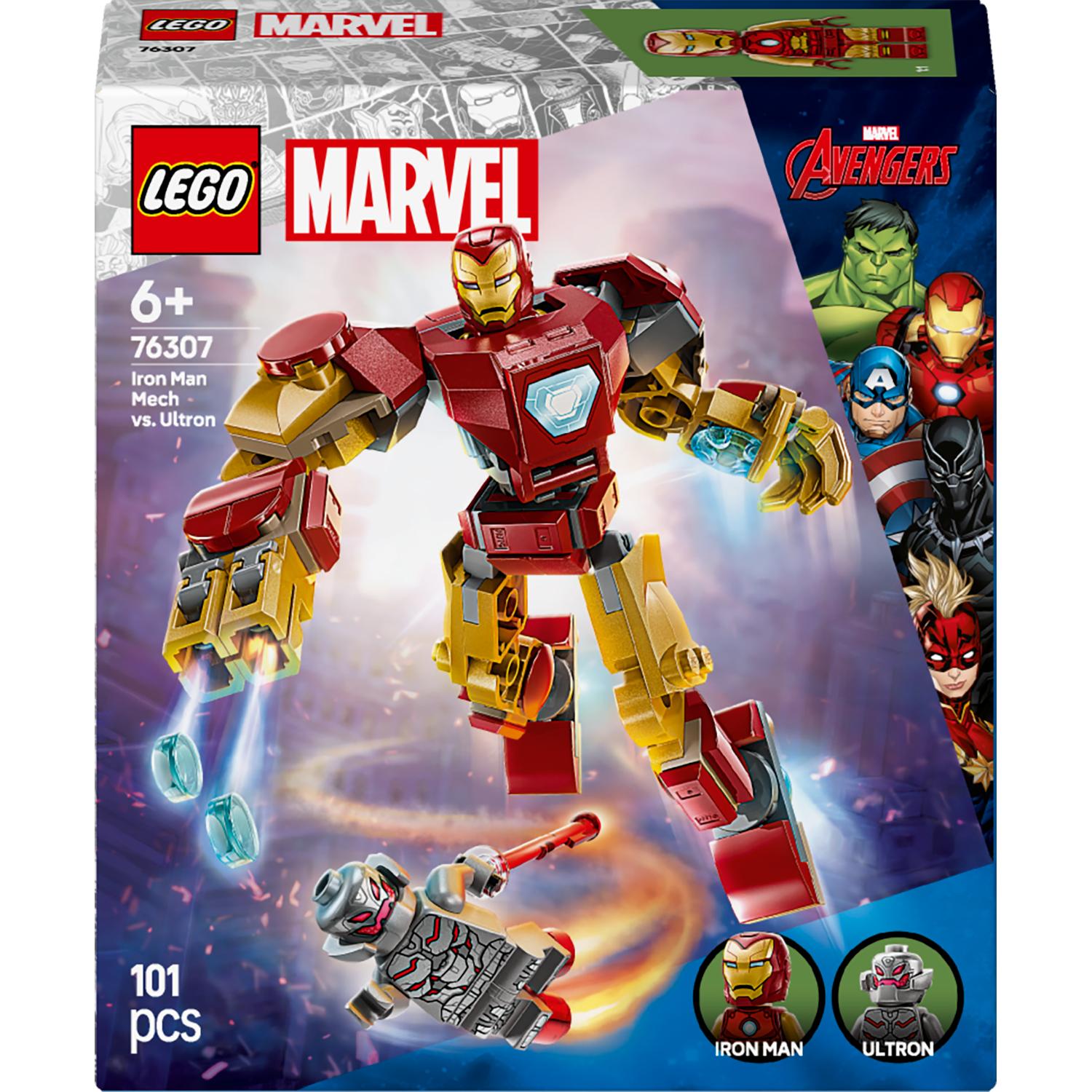 LEGO® Marvel - Robotul Iron Man vs. Ultron 76307, 101 piese - eMAG.ro