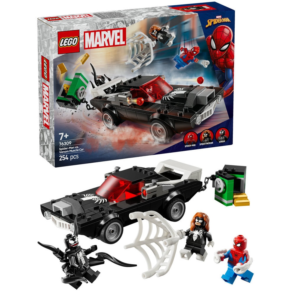 LEGO® Marvel - Omul Paianjen vs. Masina fortoasa a lui Venom 76309, 254 piese