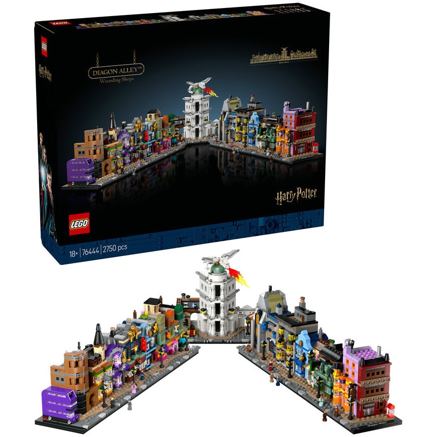 LEGO® Harry Potter TM - Magazine vrajitoresti pe Aleea Diagon 76444, 2750 piese