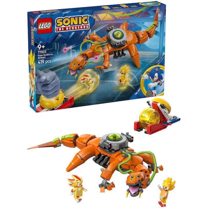 LEGO® Sonic The Hedgehog™ - Super Shadow vs. Biolizard 77003, 419 piese