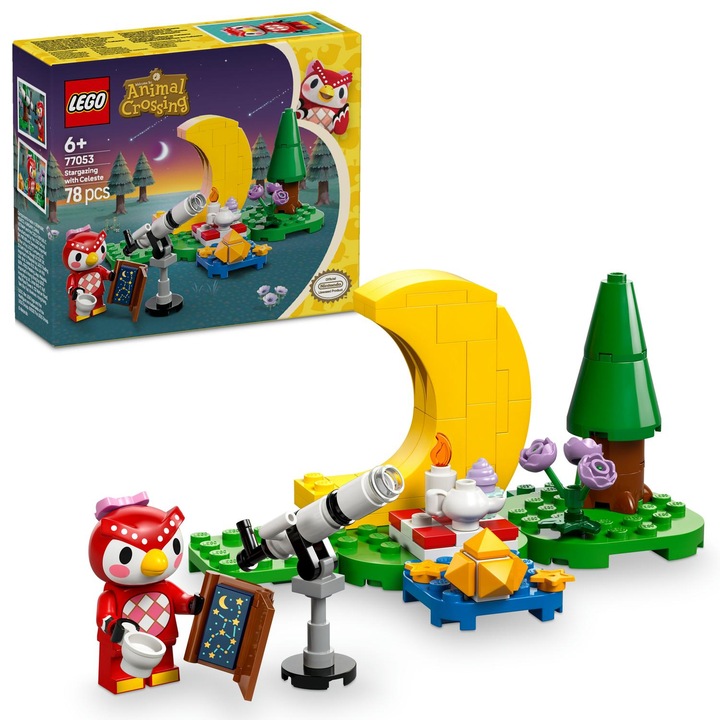 LEGO® Animal Crossing™ - Csillagnézés Celeste-tel 77053, 78 db