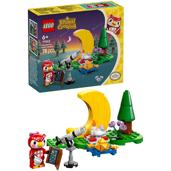 LEGO® Animal Crossing™ - Csillagnézés Celeste-tel 77053, 78 db