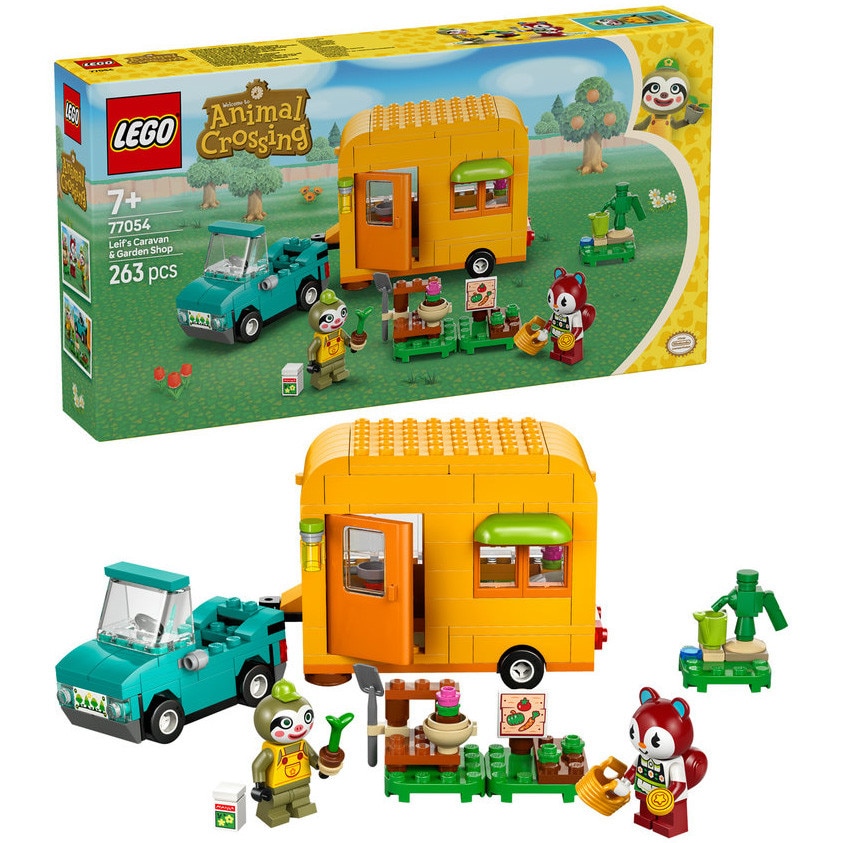 LEGO® Animal Crossing™ - Caravana si magazinul de gradinarit al lui Leif 77054, 263 piese