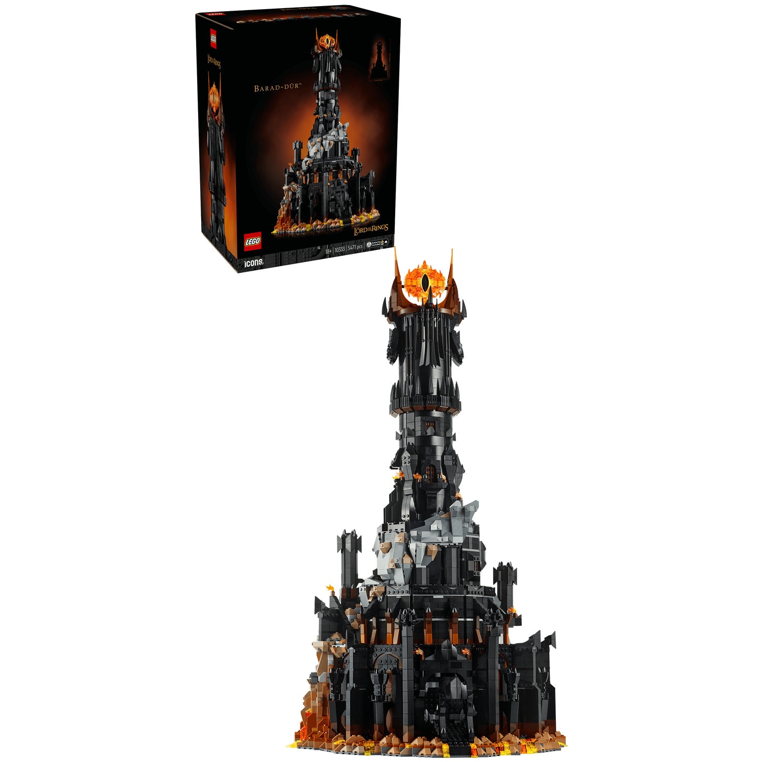 LEGO® Icons - Stapanul inelelor: Barad-dur™ 10333, 5471 piese