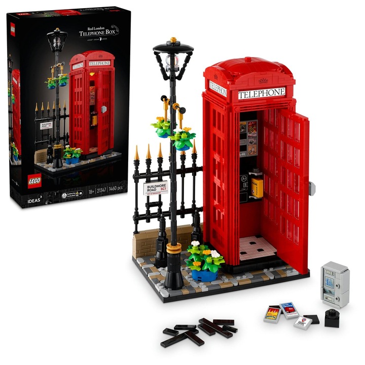 LEGO® Ideas - Лондонска червена телефонна кутия 21347, 1460 части