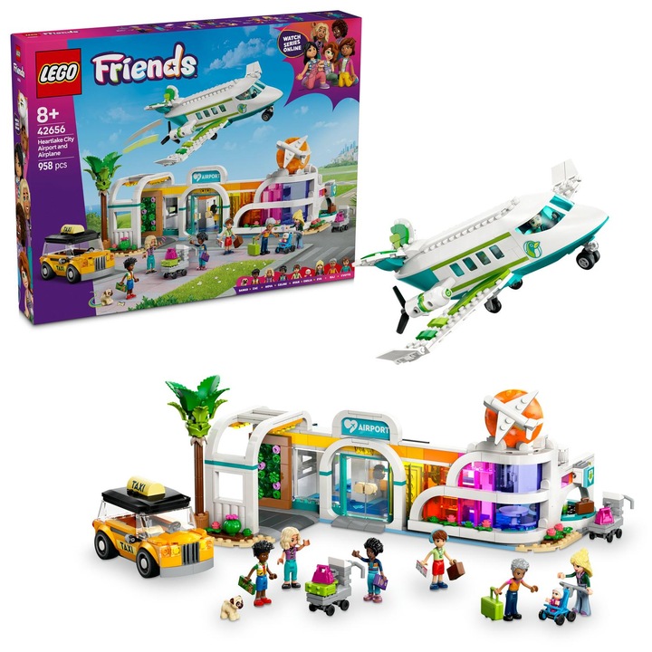 LEGO® Friends - Летище Хартлейк Сити и самолет 42656, 958 части