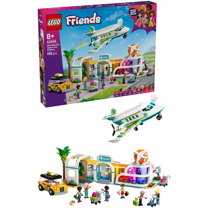 LEGO® Friends - Летище Хартлейк Сити и самолет 42656, 958 части