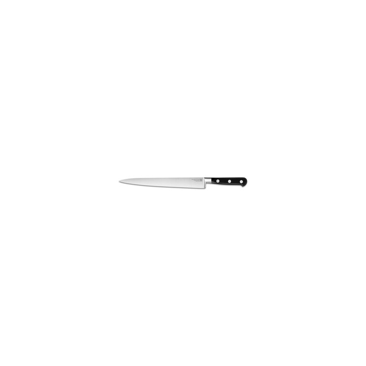 Cutit de carving Maestro, Tarrerias Bonjean, 25cm, inox, maner POM, argintiu/negru