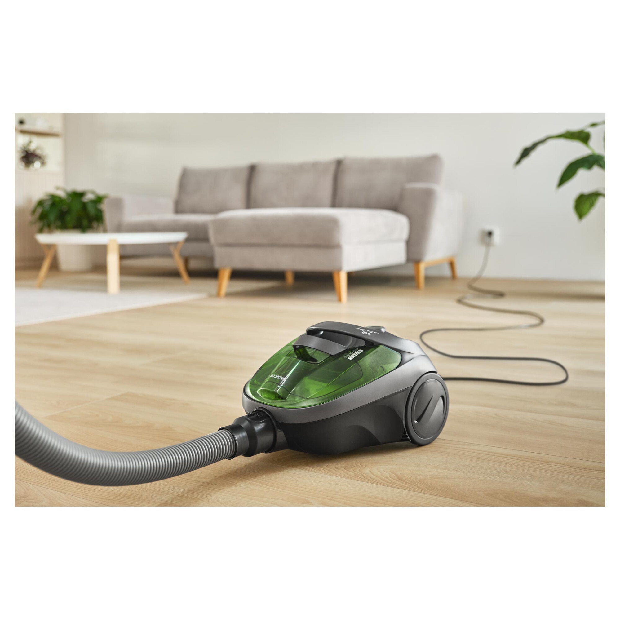 Aspirator fara sac Sencor SVC 1016GR 3AAA, 800 W, verde