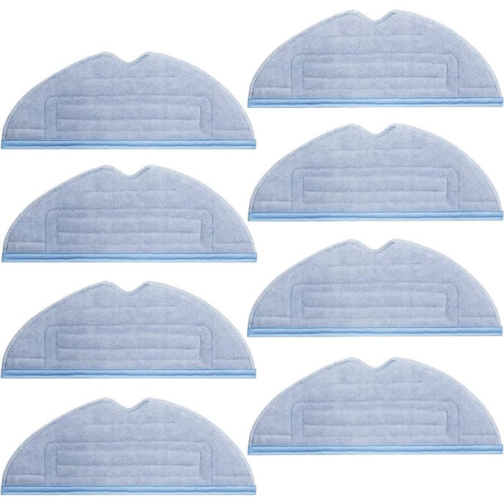 Set 8 mopuri Litago pentru aspiratoare Xiaomi Roborock S7 S8, 30x11cm