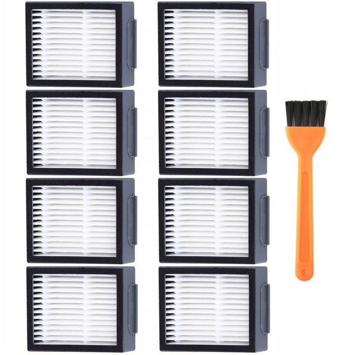Set 8x Filtre HEPA pentru aspiratoare Roomba COMBO J7 J7+ J9 J9+, cu instrument de curatare