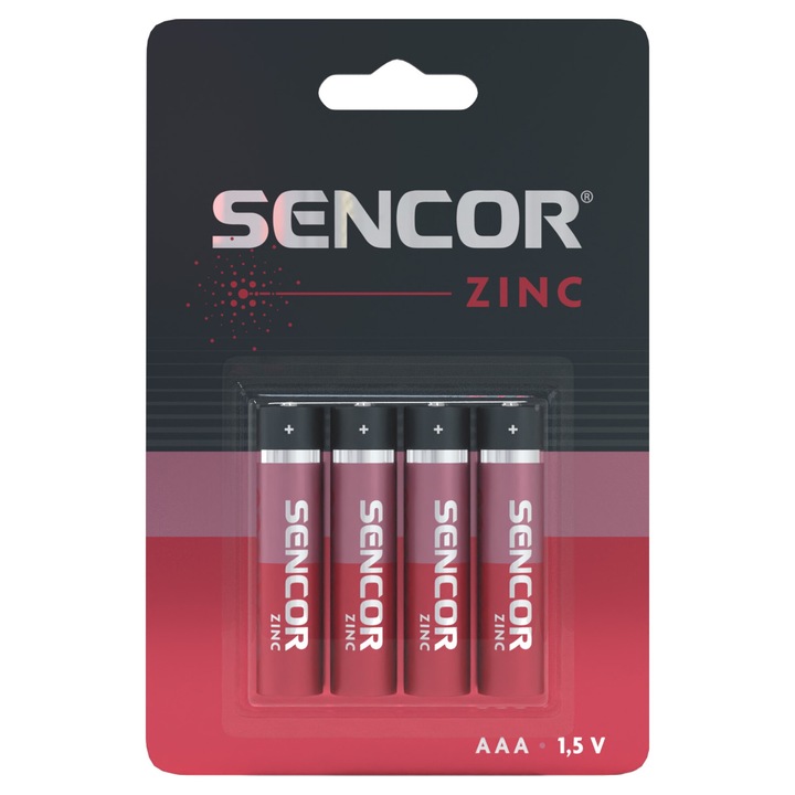 Sencor SBA R6 4BP AA Szén-cink elem AA, 4 db