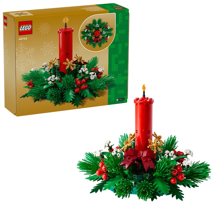 LEGO Karácsonyi asztaldísz 40743, 433 darab
