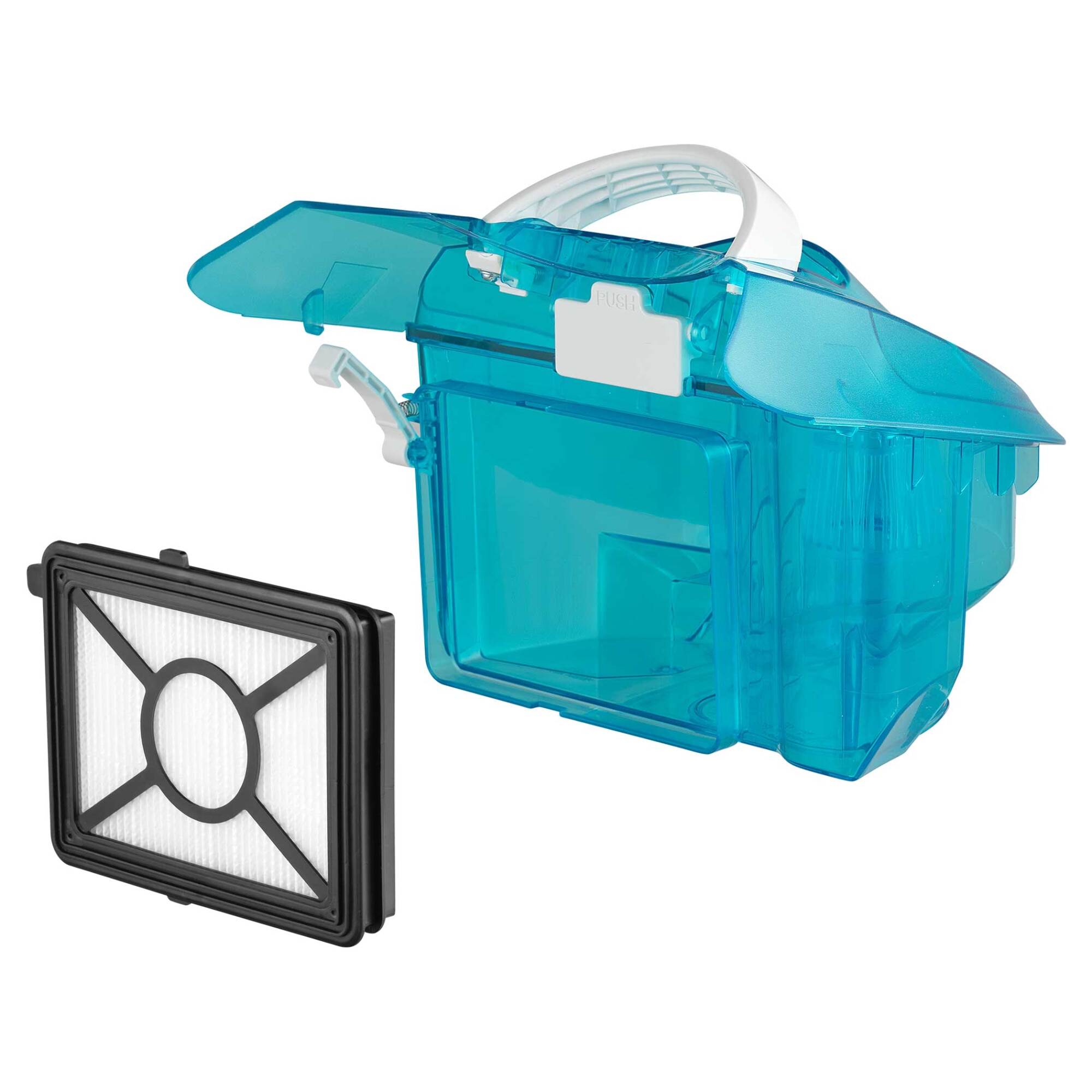 Aspirator fara sac, Sencor SVC 1015TQ 3AAA 800 W, alb, albastru