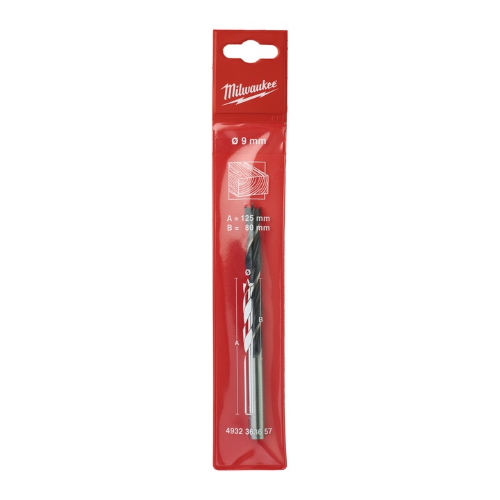 Set burghie pentru lemn Milwaukee 9x80/120mm