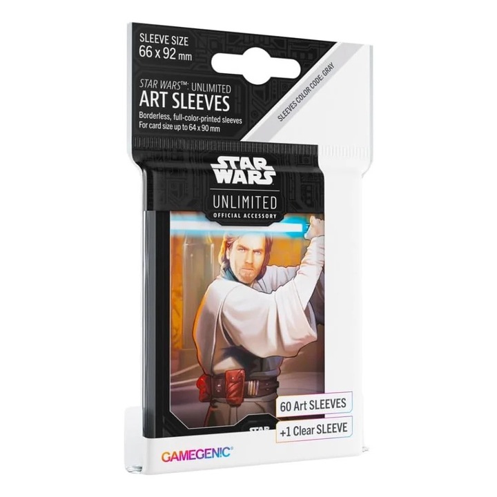 Szett 61 ujjú Gamegenic, Star Wars, Unlimited Art Sleeves, 66 x 92 mm, Obi-Wan Kenobi
