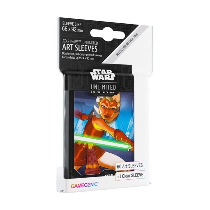 Szett 61 ujjú Gamegenic, Star Wars, Unlimited Art Sleeves, 66 x 92 mm, Ahsoka Tano