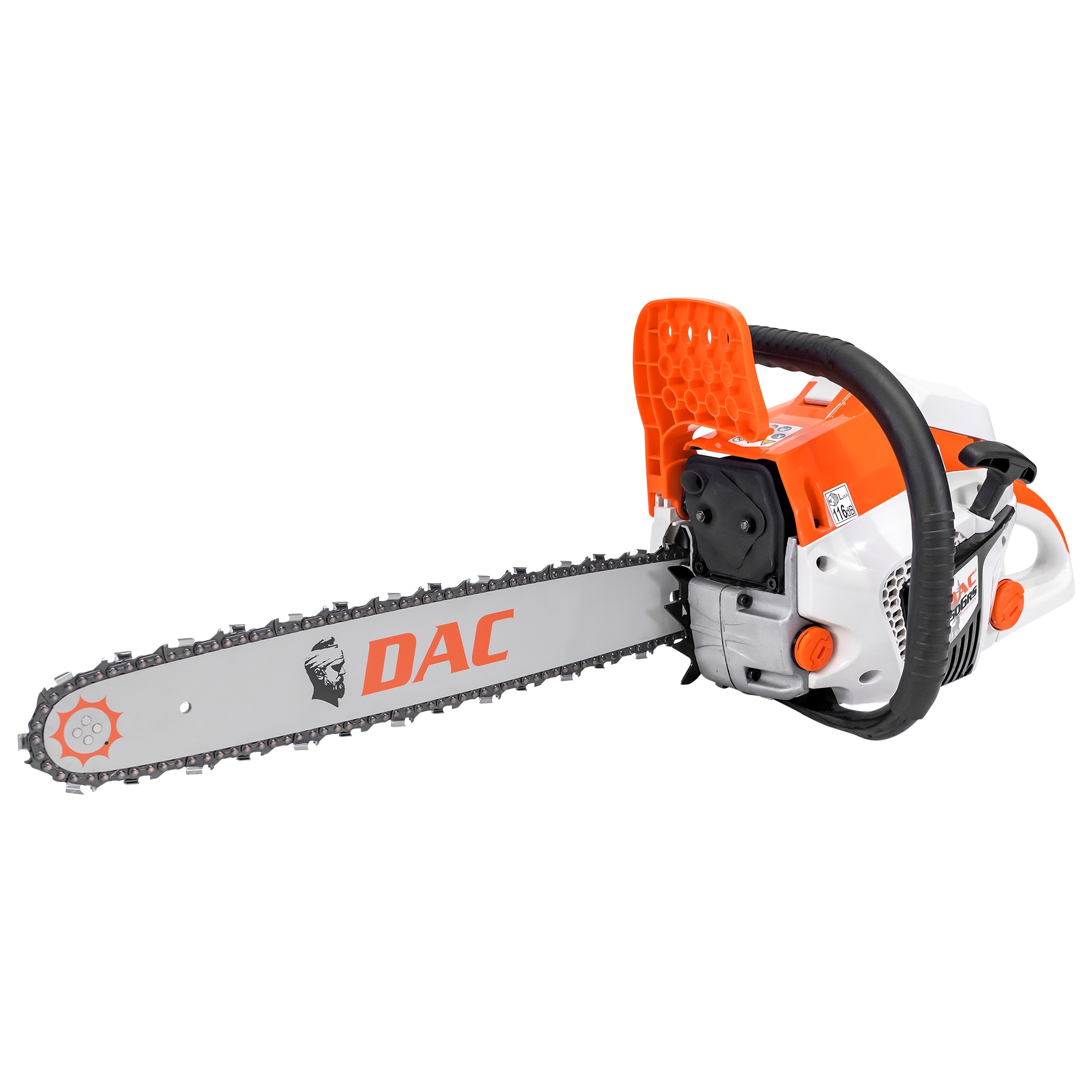 Drujba (motofierastrau) cu lant pe benzina Ruris DAC 506RS, putere 4 CP, 54.5 CC, motor 2 timpi, lungime sina 45 cm, lant 325 1.5 RS, rezervor combustibil 590 ml