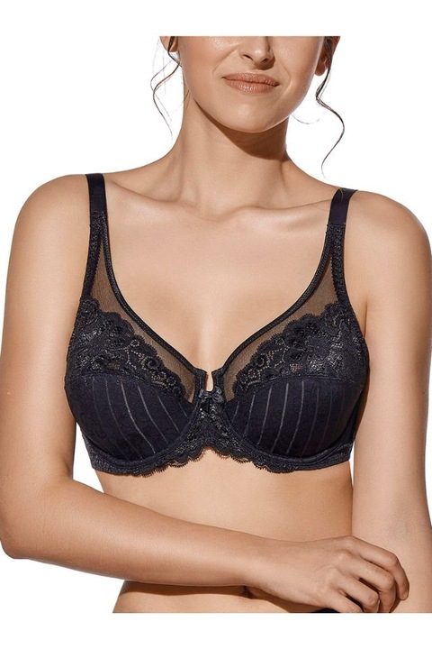 Selene Mariluz merevítős melltartó, Fekete