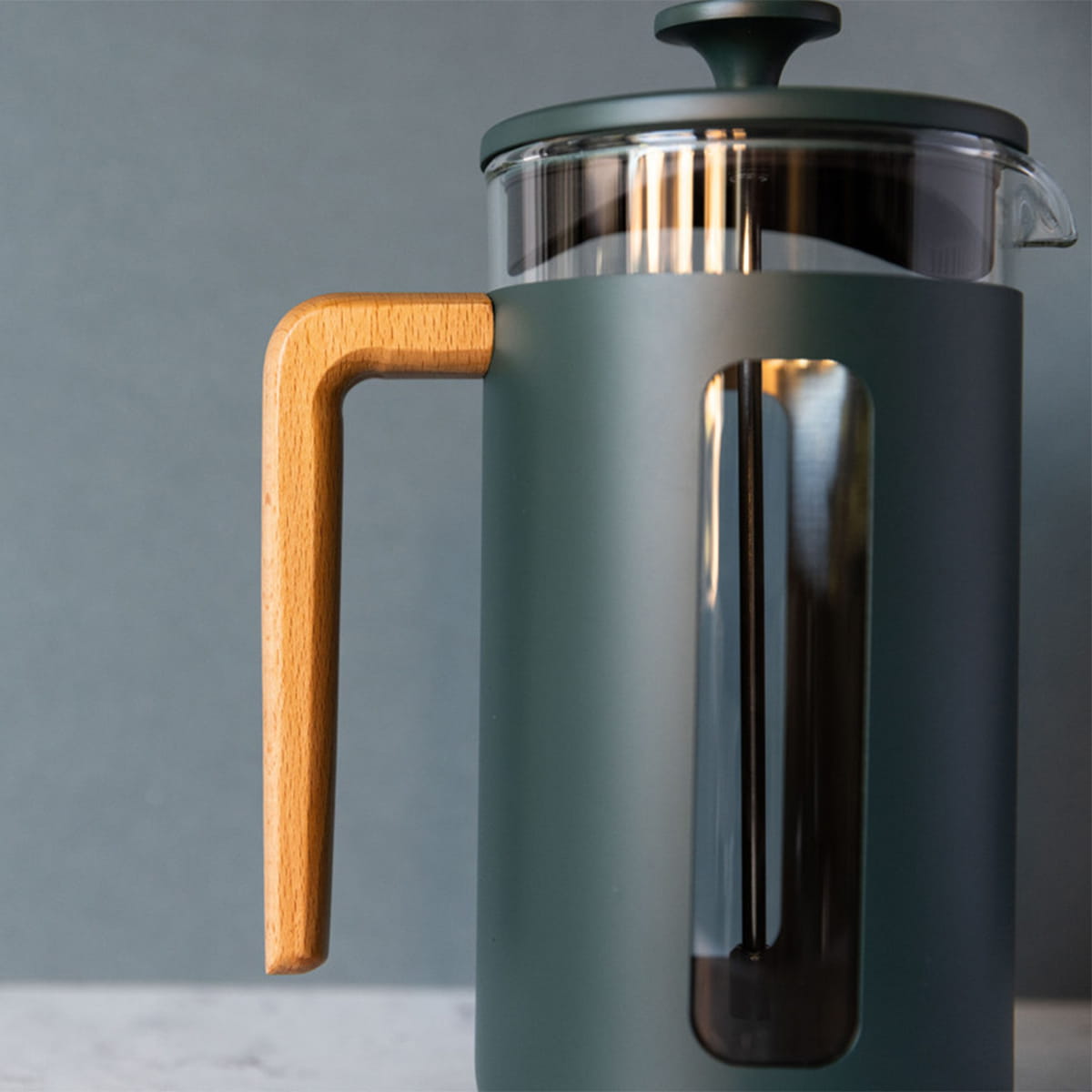Presa franceza, La Cafetiere 1L, verde, cu filtru de rezerva, Verde